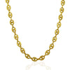 6.9mm 14k Yellow Gold Puffed Mariner Link Chain